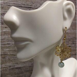 Handmade earrings with natural stones